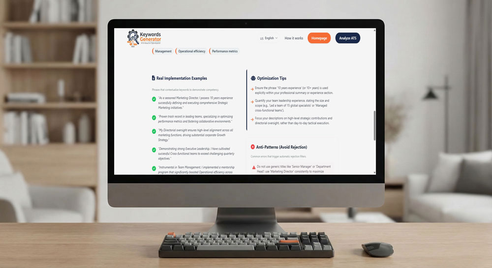 ATS Analyzer Dashboard